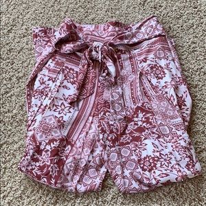 Wide Leg Floral Print Pants
